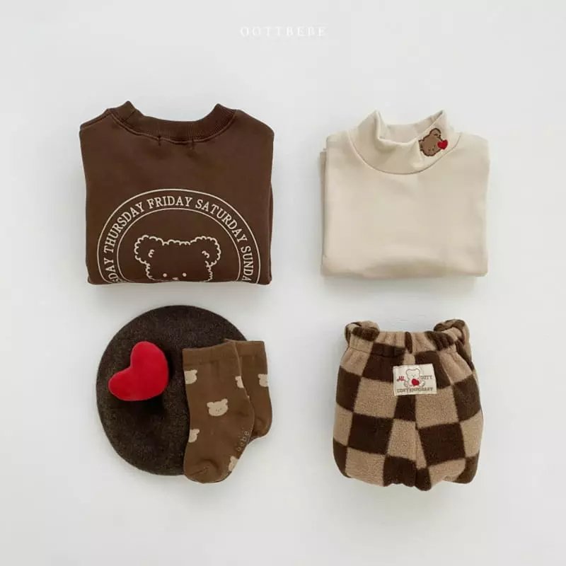 Oott Bebe - Korean Children Fashion - #designkidswear - Week Sweatshirt - 8