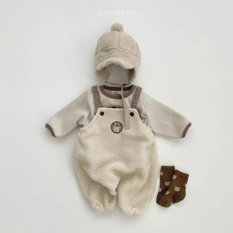 Oott Bebe - Korean Children Fashion - #designkidswear - Bbogle Poodle Overalls - 2