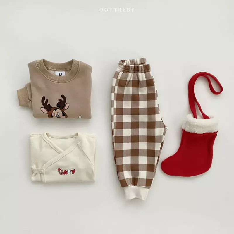 Oott Bebe - Korean Children Fashion - #designkidswear - Happy Check Pants - 10