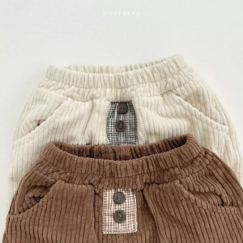 Oott Bebe - Korean Children Fashion - #fashionkids - Big Corduroy Pants - 9