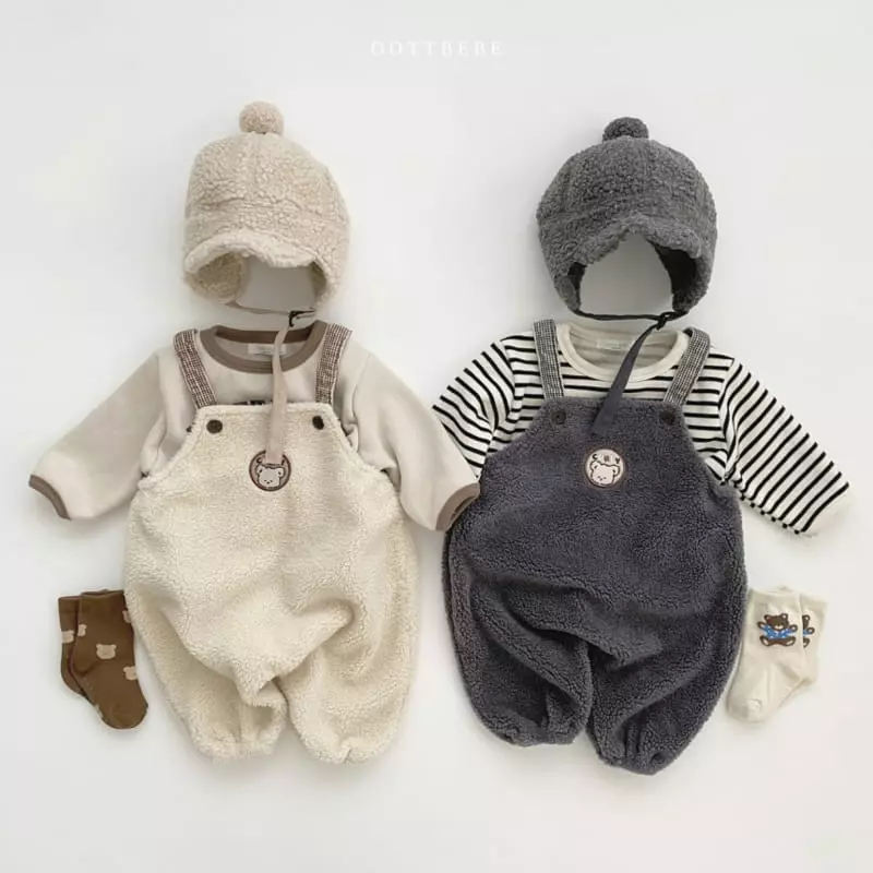 Oott Bebe - Korean Children Fashion - #discoveringself - Bbogle Poodle Overalls - 4