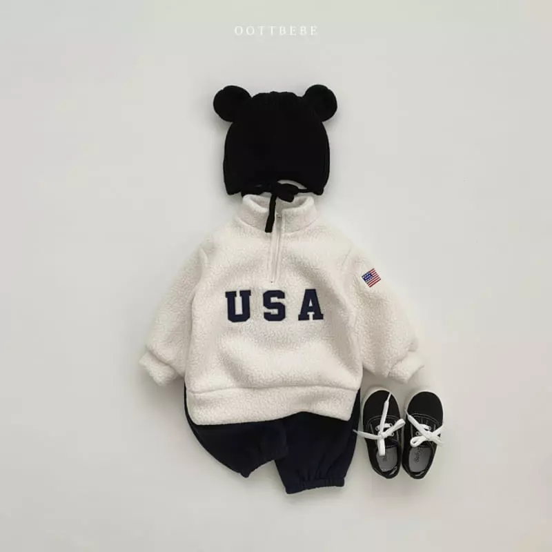 Oott Bebe - Korean Children Fashion - #discoveringself - USA Anorak Sweatshirt - 4
