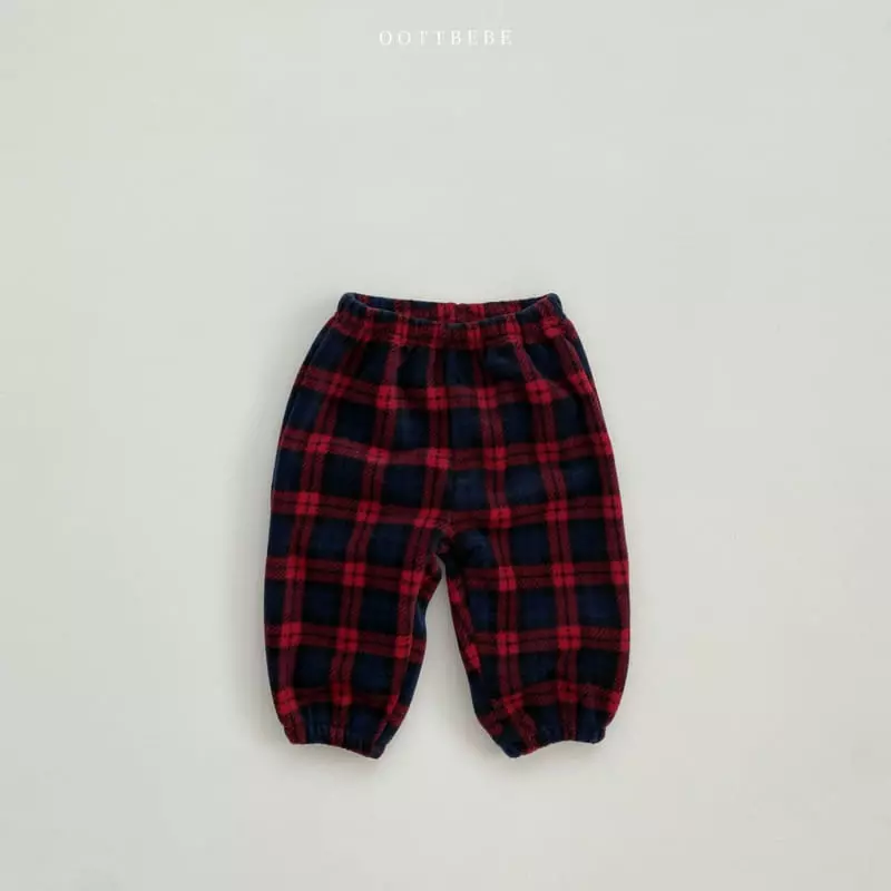 Oott Bebe - Korean Children Fashion - #fashionkids - Merry Check Pants