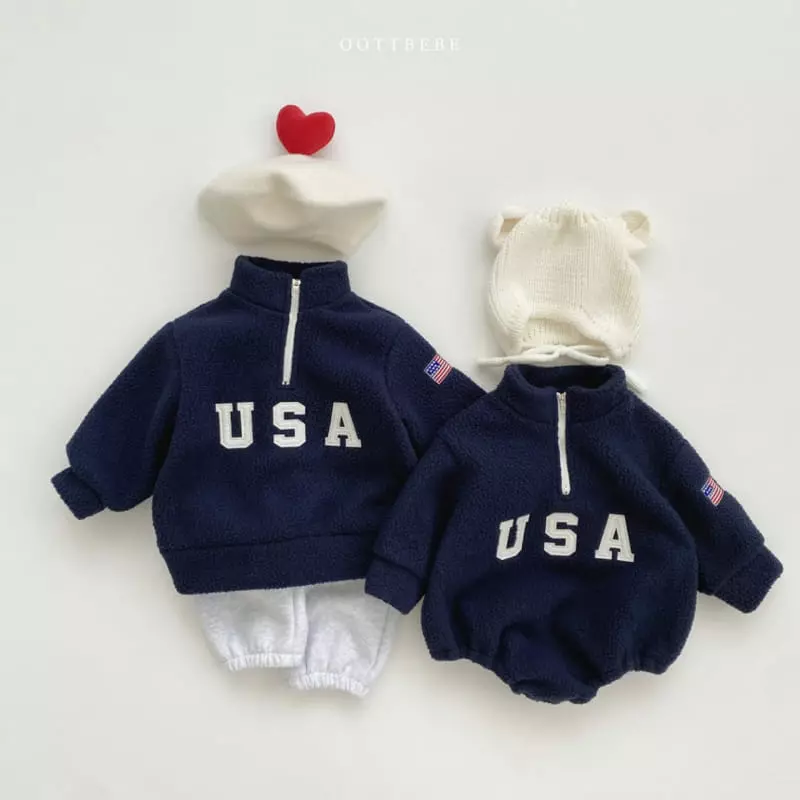 Oott Bebe - Korean Children Fashion - #kidsshorts - USA Anorak Sweatshirt - 5