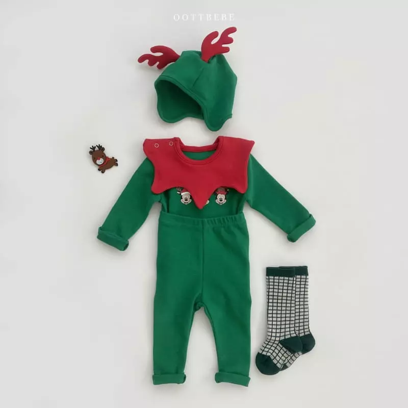Oott Bebe - Korean Children Fashion - #kidsshorts - Disney Santa Easywear Set - 2