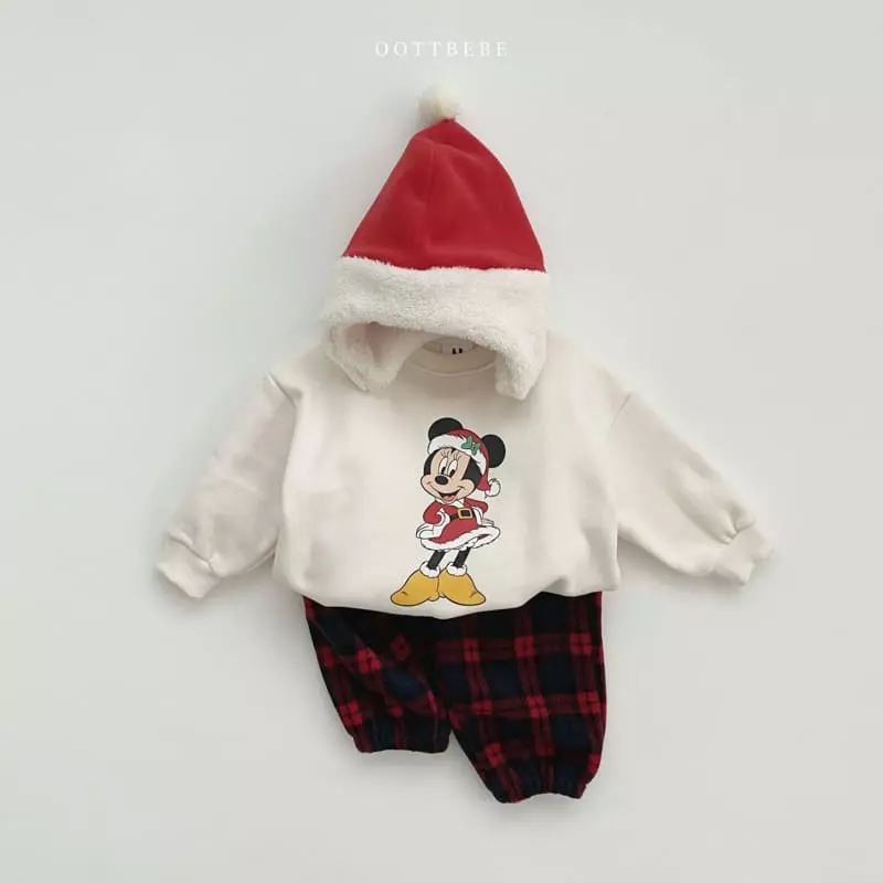 Oott Bebe - Korean Children Fashion - #kidsstore - Merry Check Pants - 3