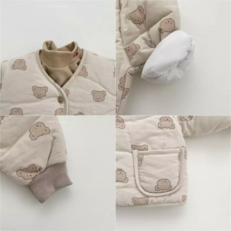 Oott Bebe - Korean Children Fashion - #kidzfashiontrend - Bear Bear Padding Top Bottom Set - 10