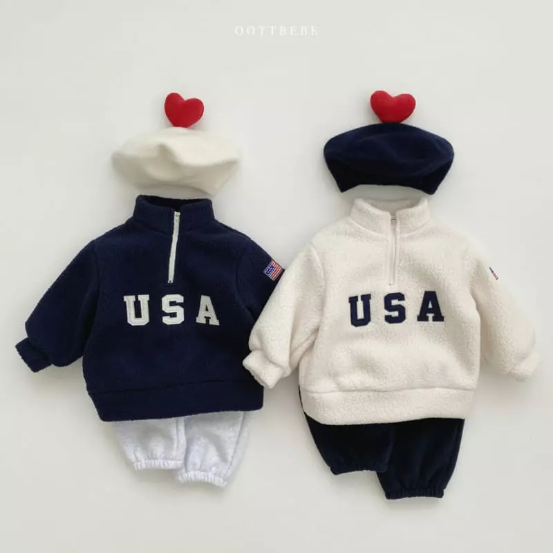 Oott Bebe - Korean Children Fashion - #kidzfashiontrend - USA Anorak Sweatshirt - 7