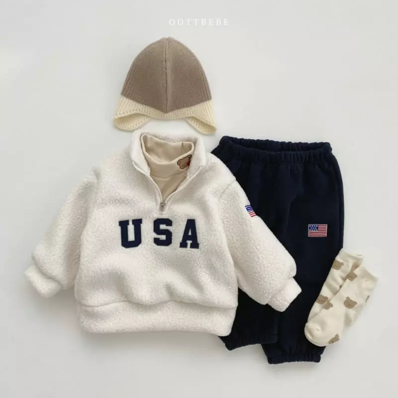 Oott Bebe - Korean Children Fashion - #littlefashionista - USA Anorak Sweatshirt - 9