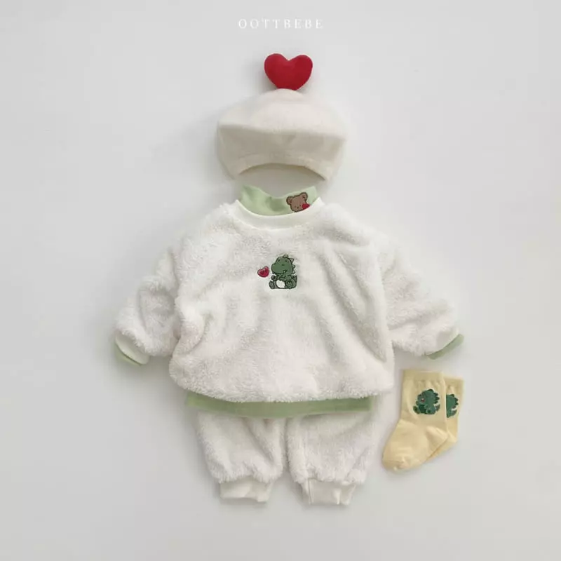 Oott Bebe - Korean Children Fashion - #littlefashionista - Bbo Dumble Top Bottom Set - 2