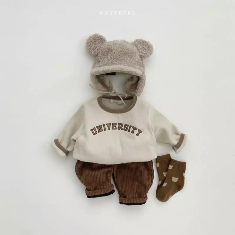 Oott Bebe - Korean Children Fashion - #magicofchildhood - Uni Piping Sweatshirt - 3