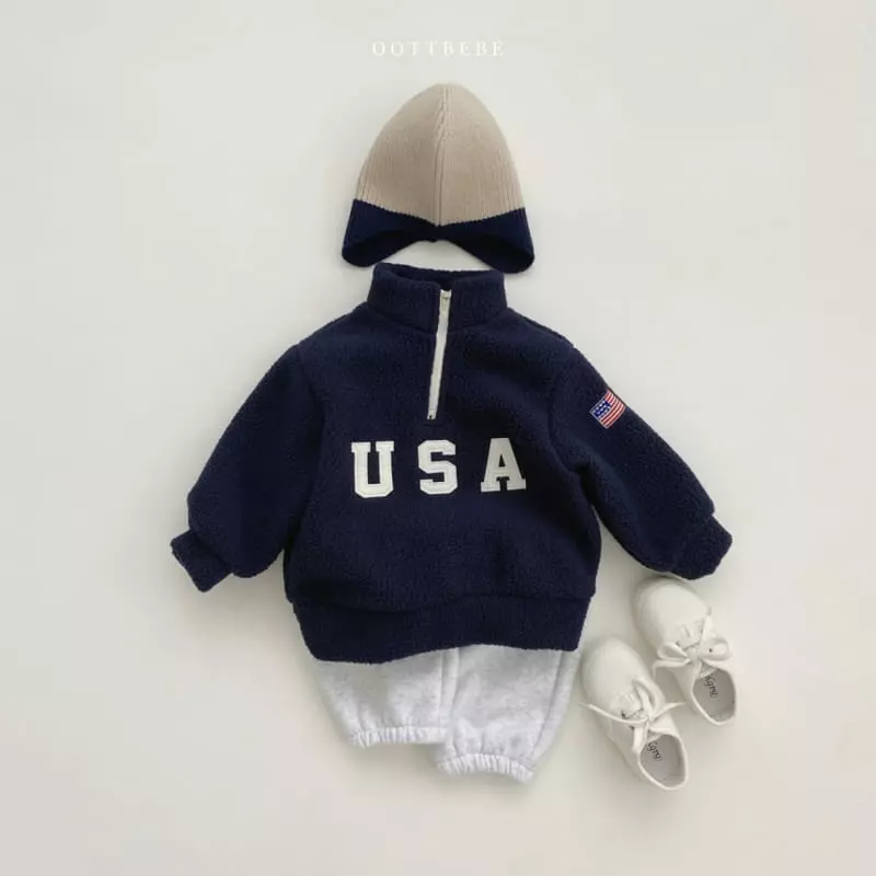 Oott Bebe - Korean Children Fashion - #magicofchildhood - USA Anorak Sweatshirt - 10