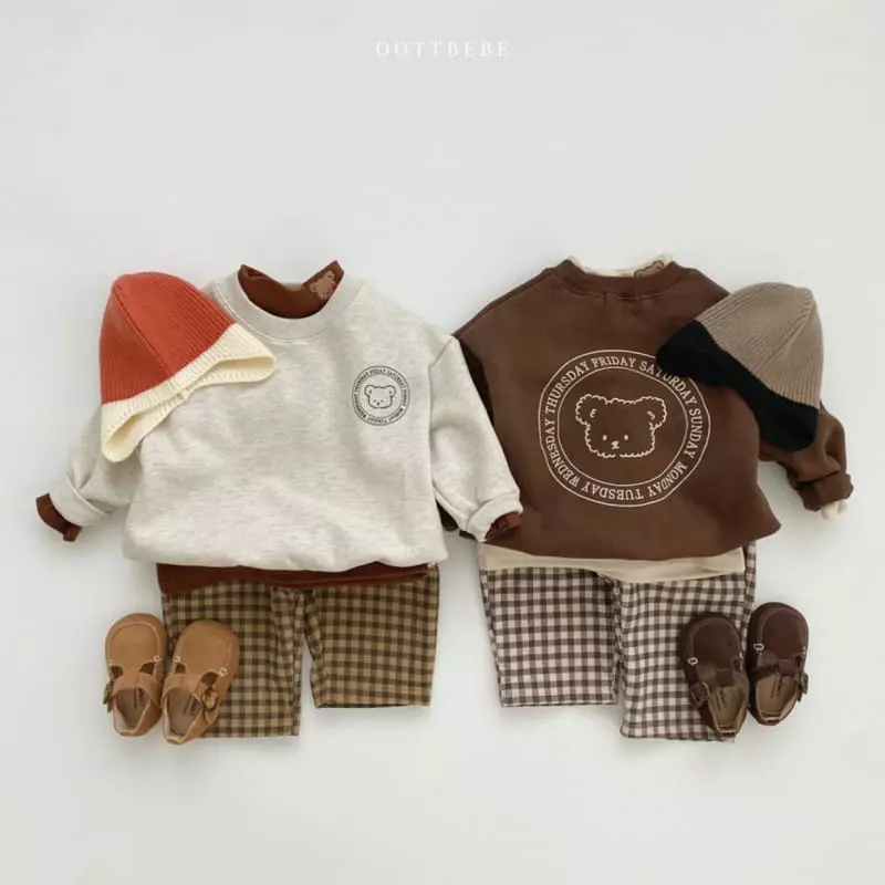 Oott Bebe - Korean Children Fashion - #prettylittlegirls - Week Sweatshirt - 2