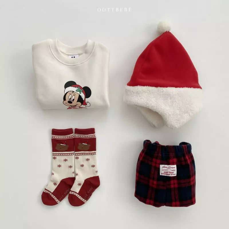 Oott Bebe - Korean Children Fashion - #stylishchildhood - Merry Check Pants - 12