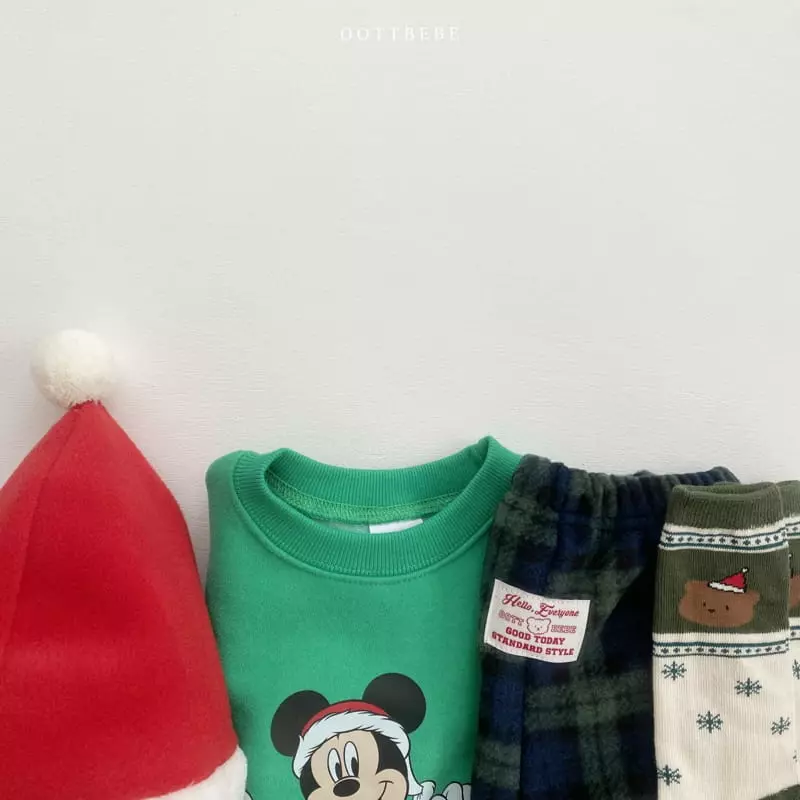 Oott Bebe - Korean Children Fashion - #todddlerfashion - Merry Check Pants - 10
