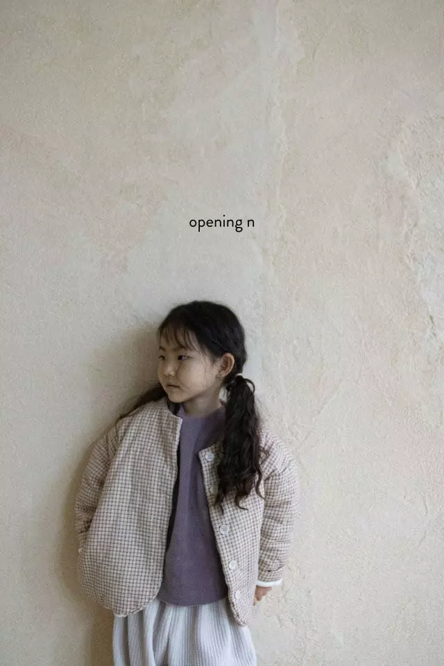 Opening & - Korean Children Fashion - #childofig - Lala Check Jumper - 7