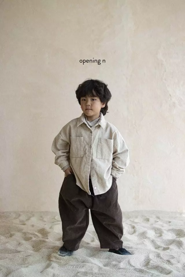 Opening & - Korean Children Fashion - #childofig - High Check Shirt - 6