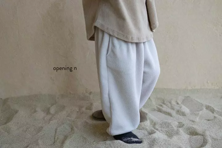Opening & - Korean Children Fashion - #designkidswear - Warm Fleece Pants - 7