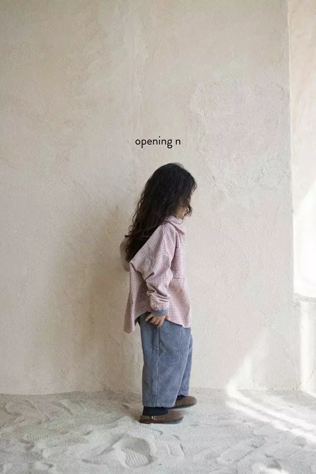 Opening & - Korean Children Fashion - #discoveringself - High Check Shirt - 9