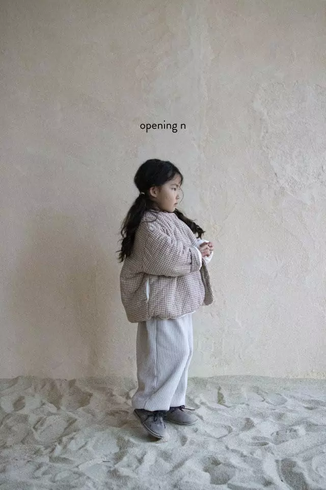 Opening & - Korean Children Fashion - #fashionkids - Lala Check Jumper - 11