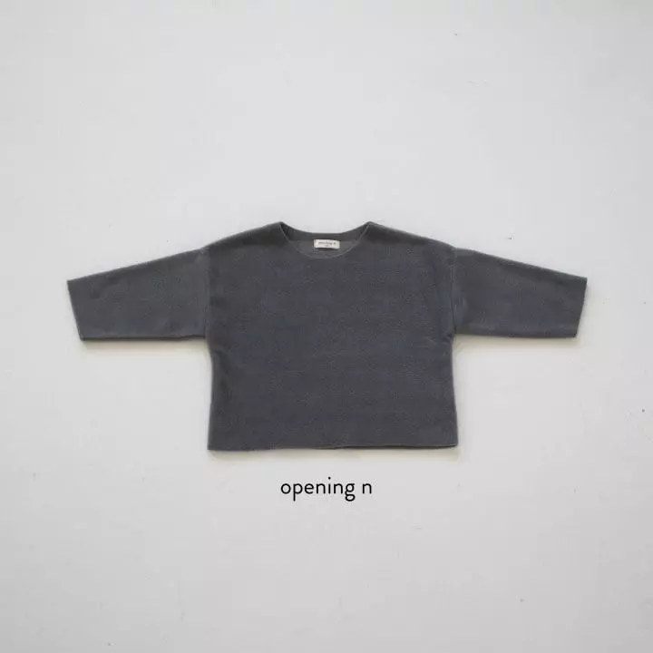 Opening & - Korean Children Fashion - #kidsshorts - Fleece Tee - 7
