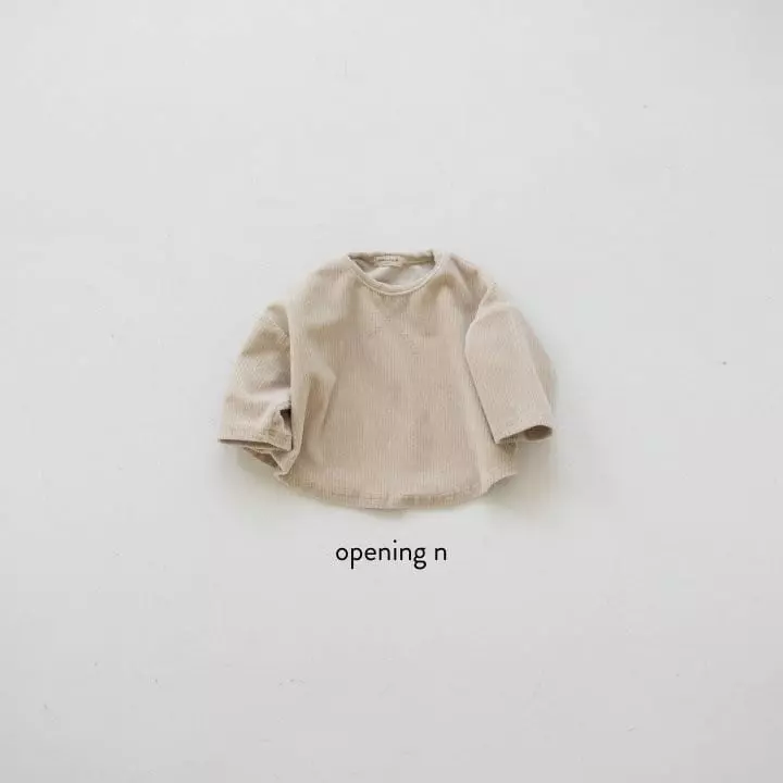 Opening & - Korean Children Fashion - #kidsshorts - Abell Veloure Tee - 3