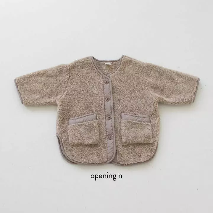 Opening & - Korean Children Fashion - #kidsshorts - Super Boa Cardigan - 2