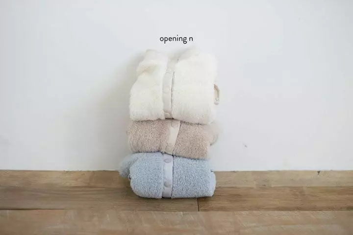 Opening & - Korean Children Fashion - #kidsshorts - Boa Cardigan