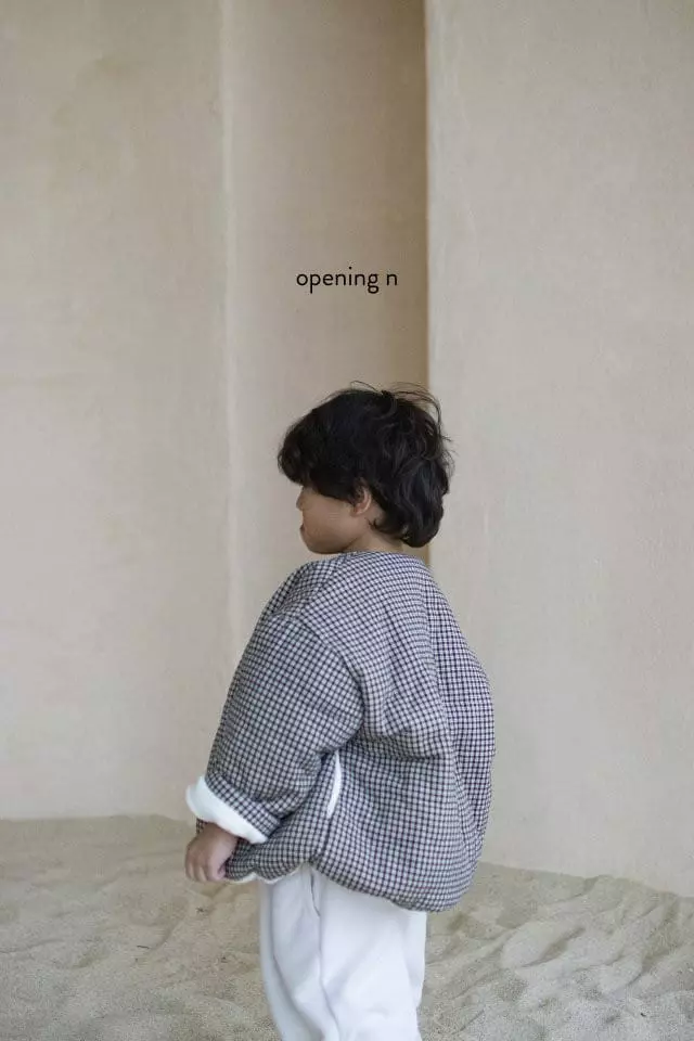 Opening & - Korean Children Fashion - #kidsshorts - Lala Check Jumper - 12