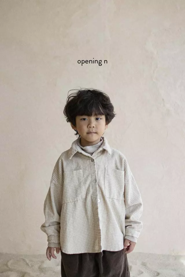 Opening & - Korean Children Fashion - #kidsstore - High Check Shirt - 12