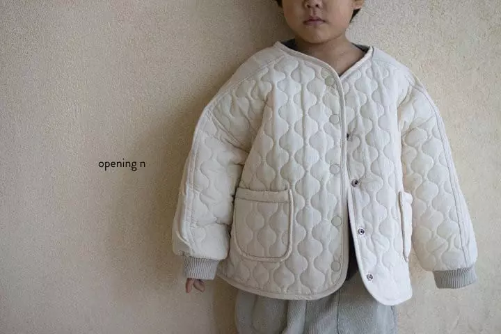 Opening & - Korean Children Fashion - #kidzfashiontrend - Small Quilting Jacket - 7