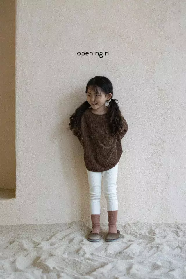 Opening & - Korean Children Fashion - #littlefashionista - Bubble Rib Top - 3