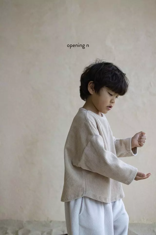 Opening & - Korean Children Fashion - #magicofchildhood - Abell Veloure Tee - 8