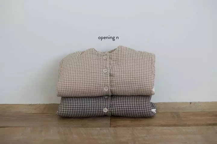 Opening & - Korean Children Fashion - #magicofchildhood - Lala Check Jumper