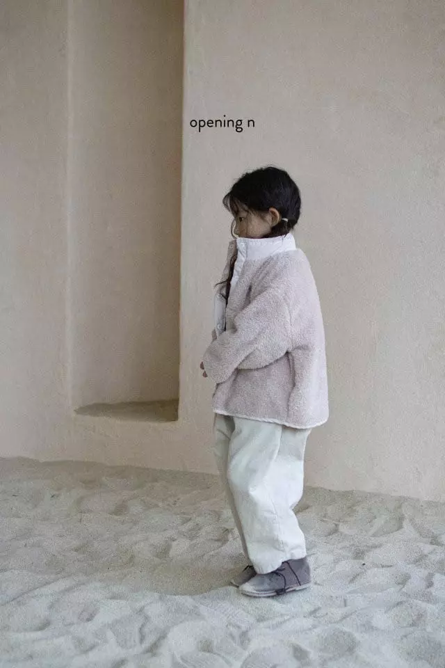 Opening & - Korean Children Fashion - #minifashionista - Boa Cardigan - 7