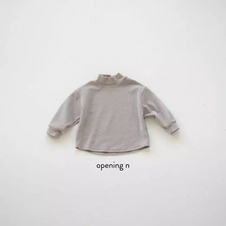 Opening & - Korean Children Fashion - #magicofchildhood - Bang Turtleneck Tee - 4