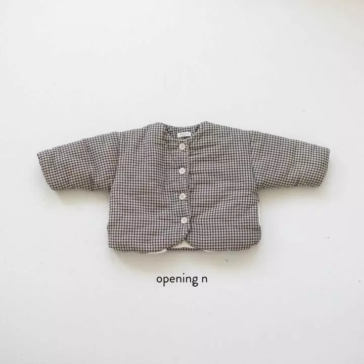Opening & - Korean Children Fashion - #prettylittlegirls - Lala Check Jumper - 3