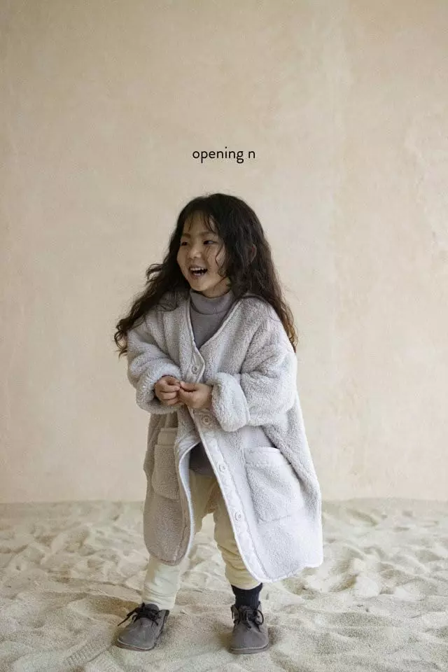Opening & - Korean Children Fashion - #stylishchildhood - Super Boa Cardigan - 12