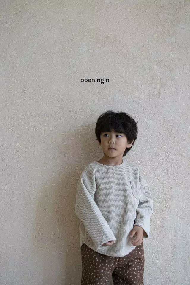 Opening & - Korean Children Fashion - #stylishchildhood - Bubble Rib Top - 9