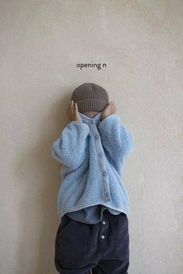 Opening & - Korean Children Fashion - #todddlerfashion - Boa Cardigan - 9