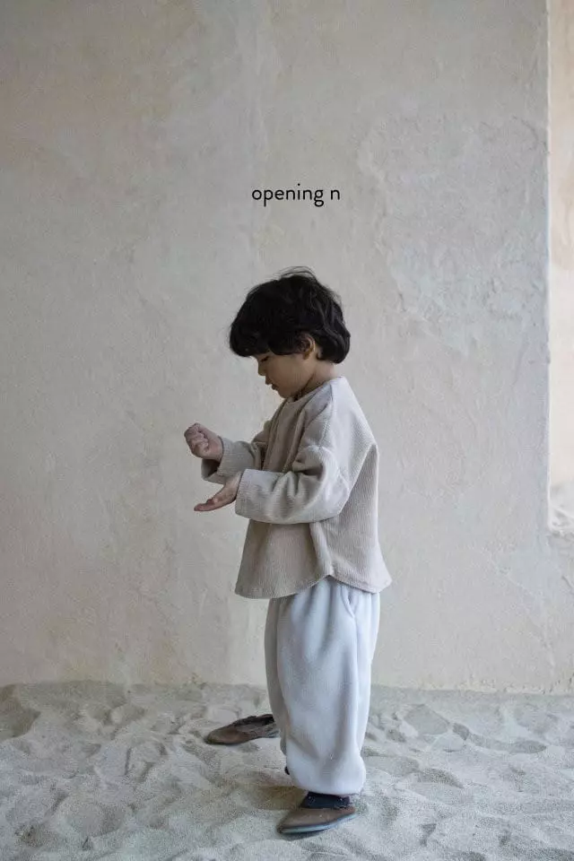 Opening & - Korean Children Fashion - #toddlerclothing - Abell Veloure Tee - 12