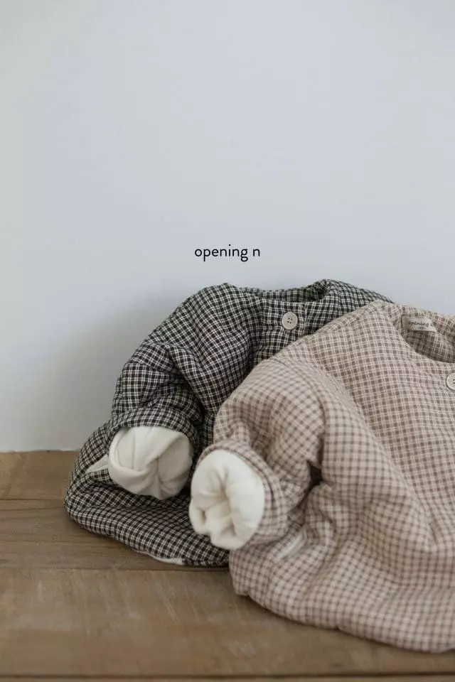 Opening & - Korean Children Fashion - #toddlerclothing - Lala Check Jumper - 5