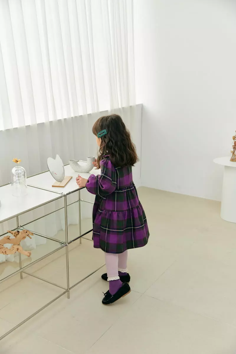 Orange Mom - Korean Children Fashion - #Kfashion4kids - Check Bonding One-piece - 10
