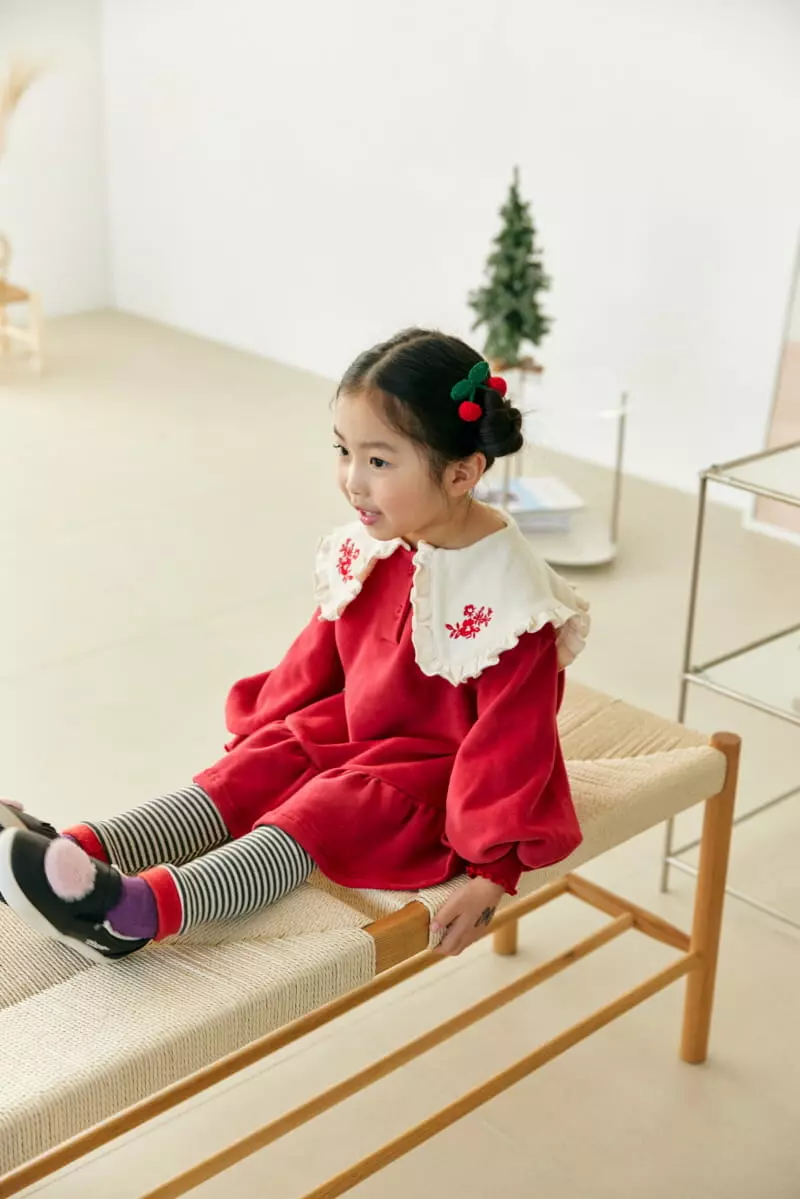 Orange Mom - Korean Children Fashion - #prettylittlegirls - Big Eri One-piece - 4