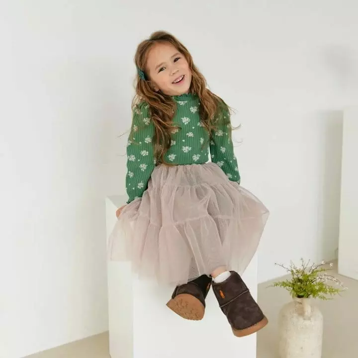 Orange Mom - Korean Children Fashion - #childofig - Blooming Tee - 2