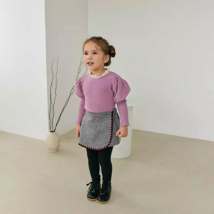 Orange Mom - Korean Children Fashion - #childofig - Lace Sticky Leggings - 3