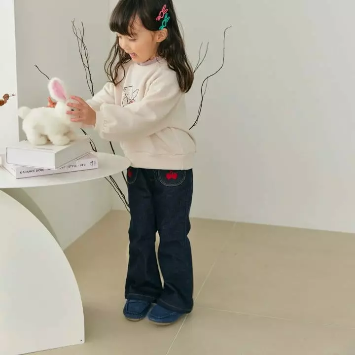 Orange Mom - Korean Children Fashion - #designkidswear - Apple Bear Tee