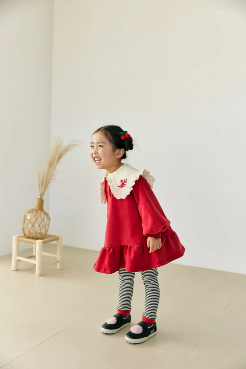 Orange Mom - Korean Children Fashion - #discoveringself - Big Eri One-piece - 8