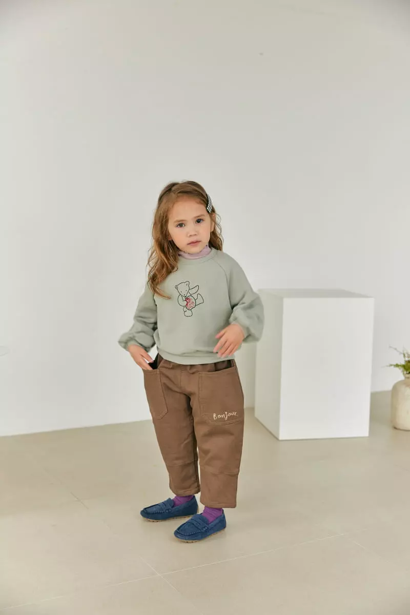 Orange Mom - Korean Children Fashion - #designkidswear - Span Baggy Pants - 4