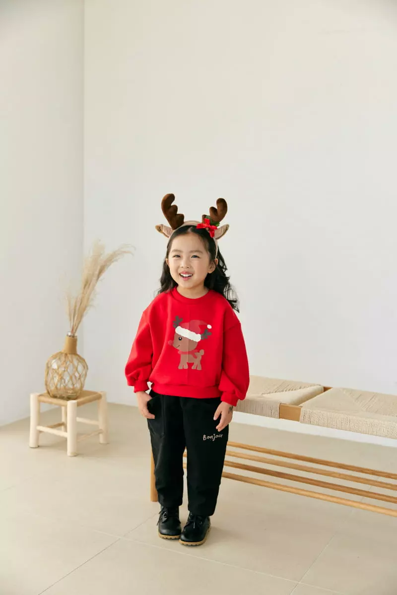 Orange Mom - Korean Children Fashion - #kidsshorts - Rudolf Tee - 8